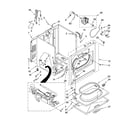 Whirlpool WGD5560SQ0 cabinet parts diagram