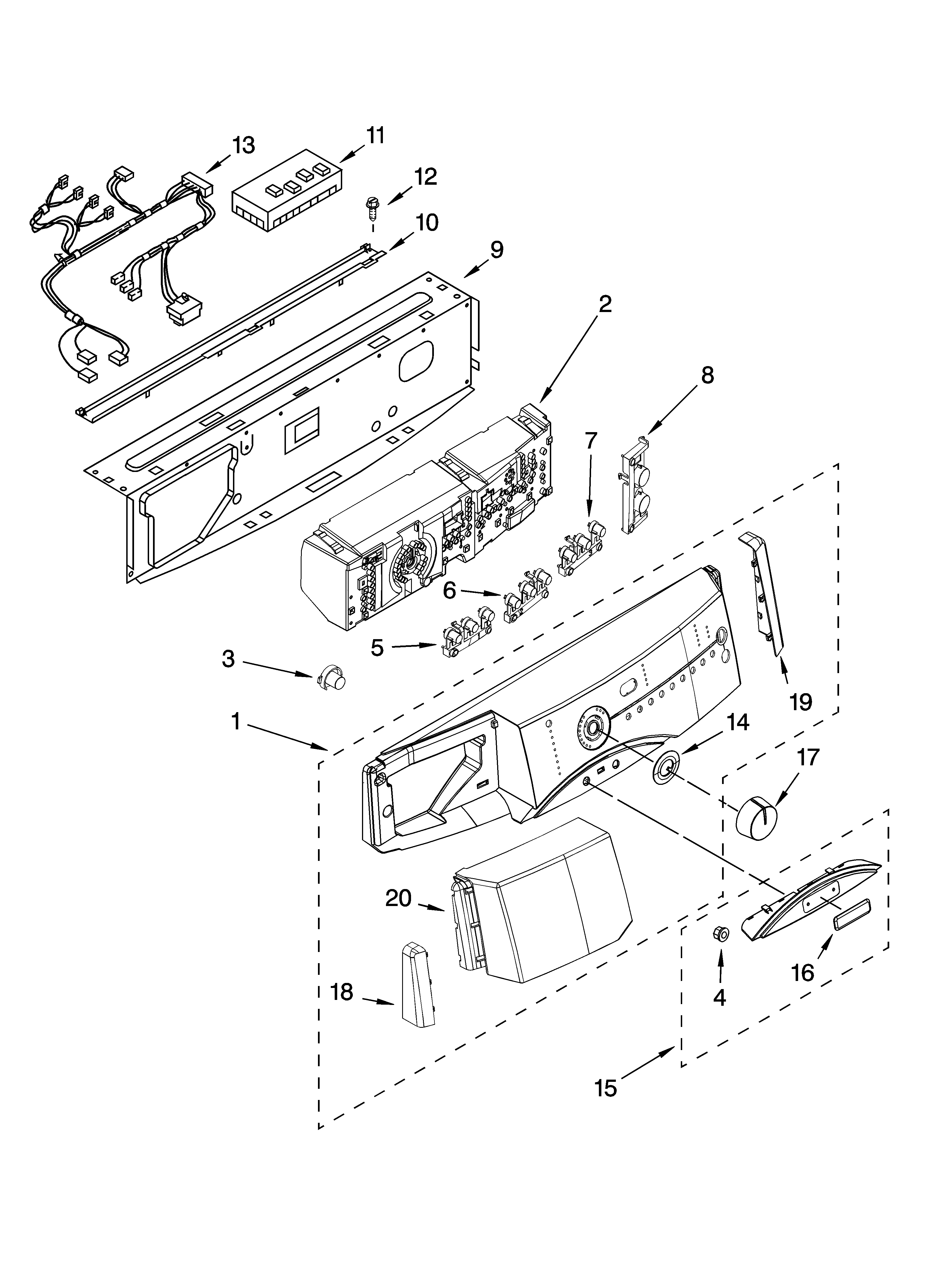 Control panel parts