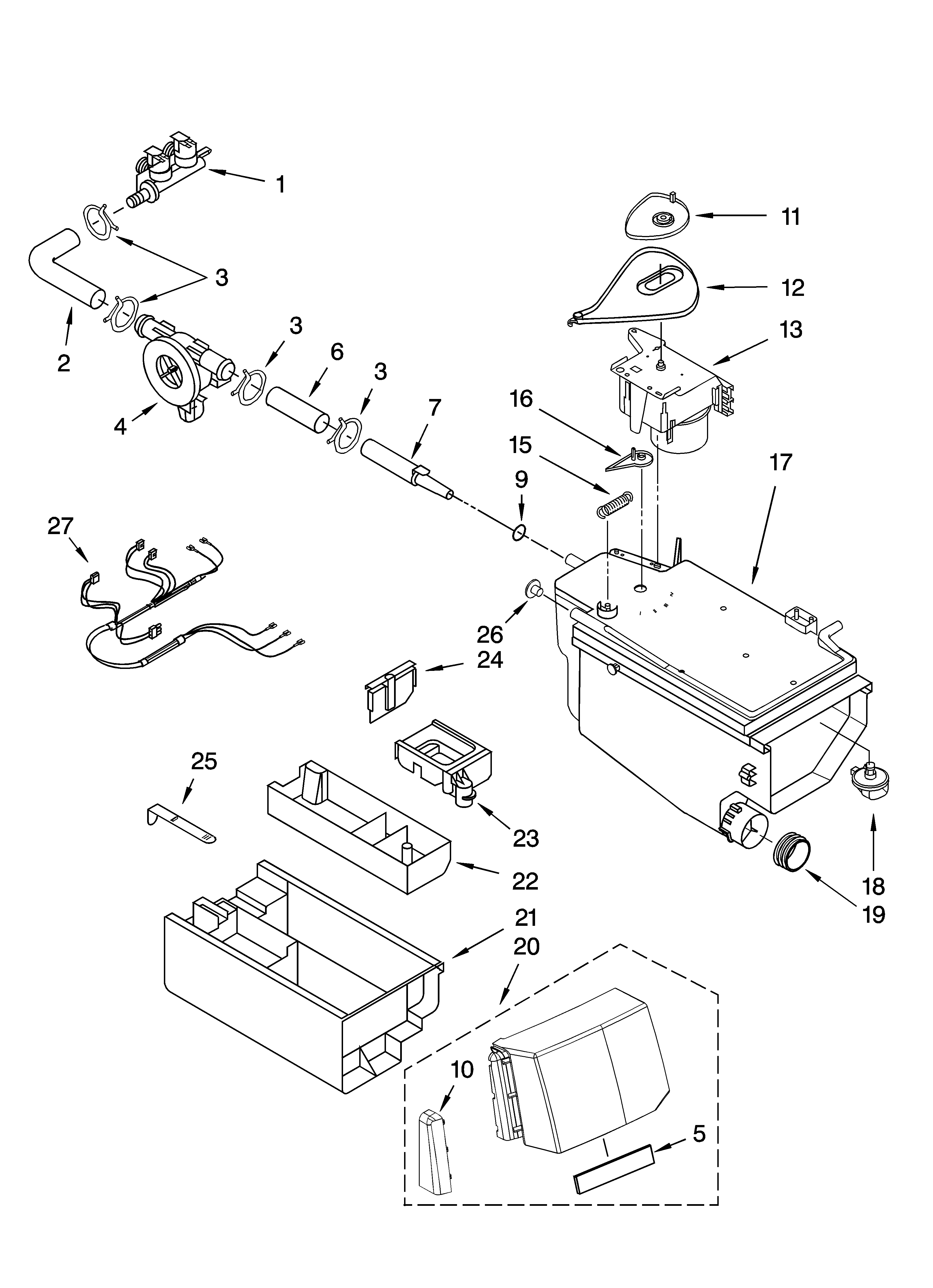 DISPENSER PARTS