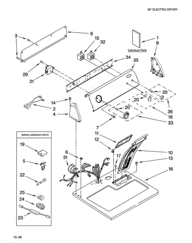 Top and console parts