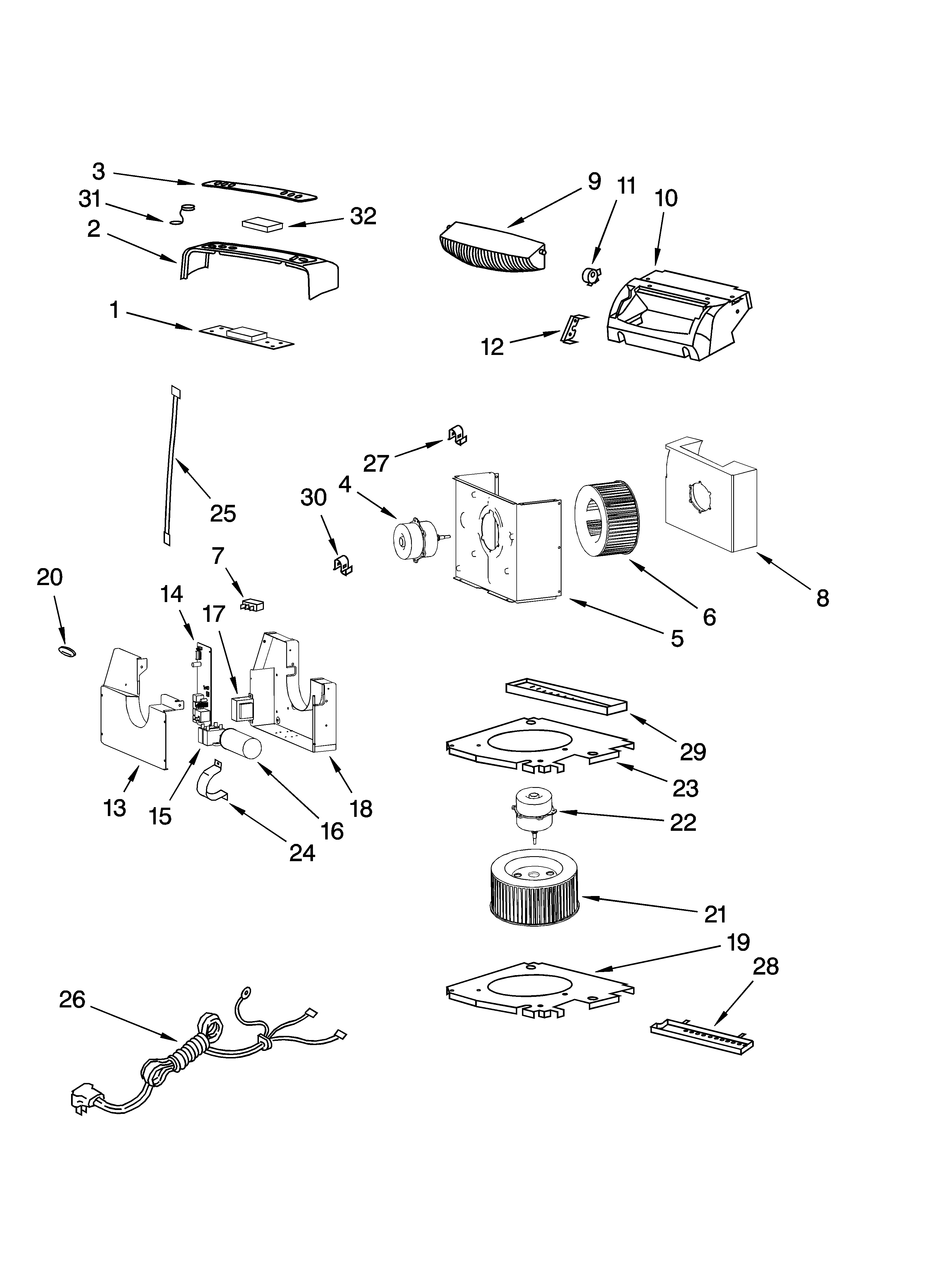 AIR FLOW AND CONTROL PARTS