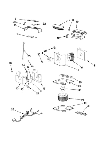 Air flow and control parts