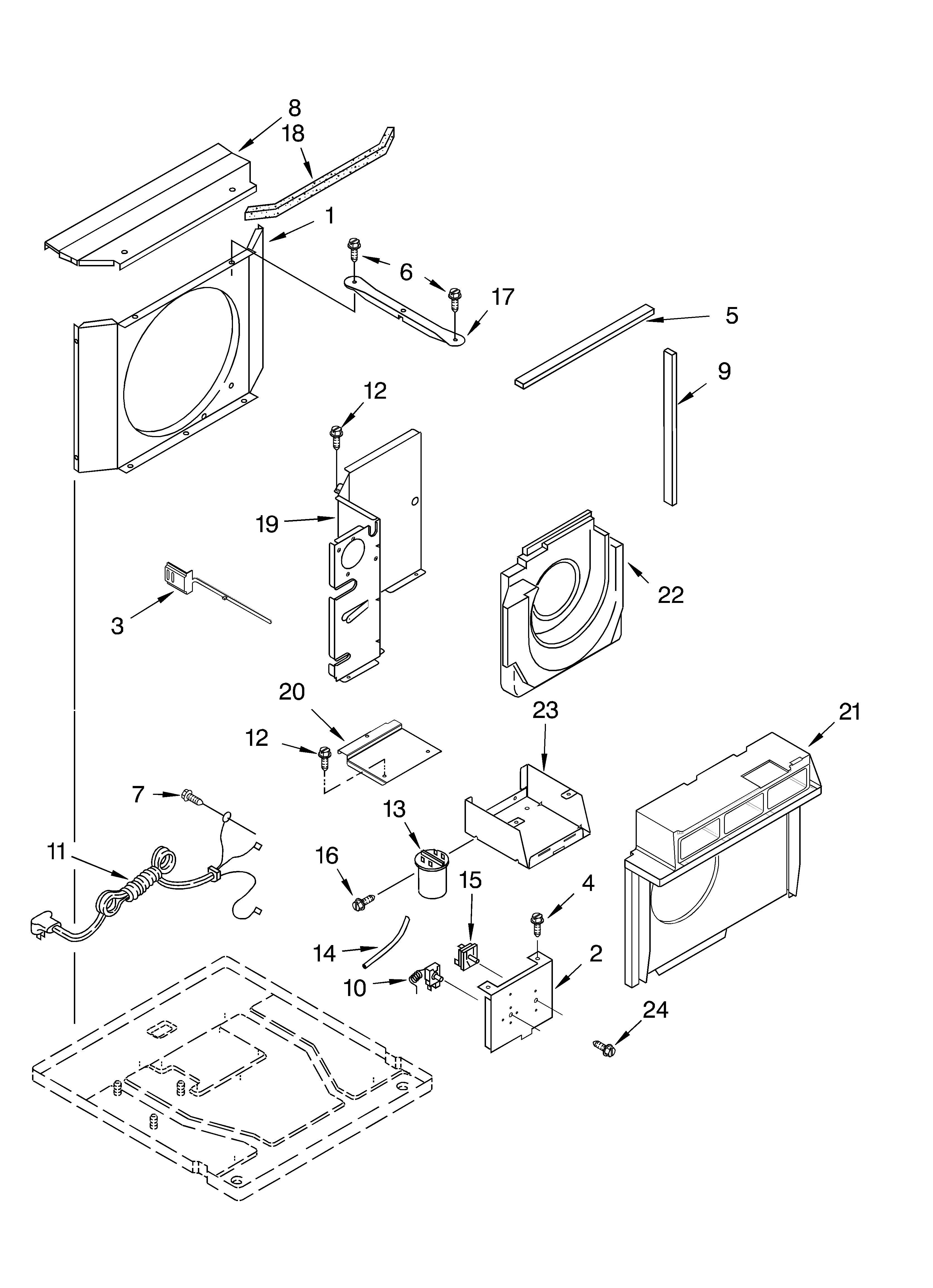 Airflow and control parts