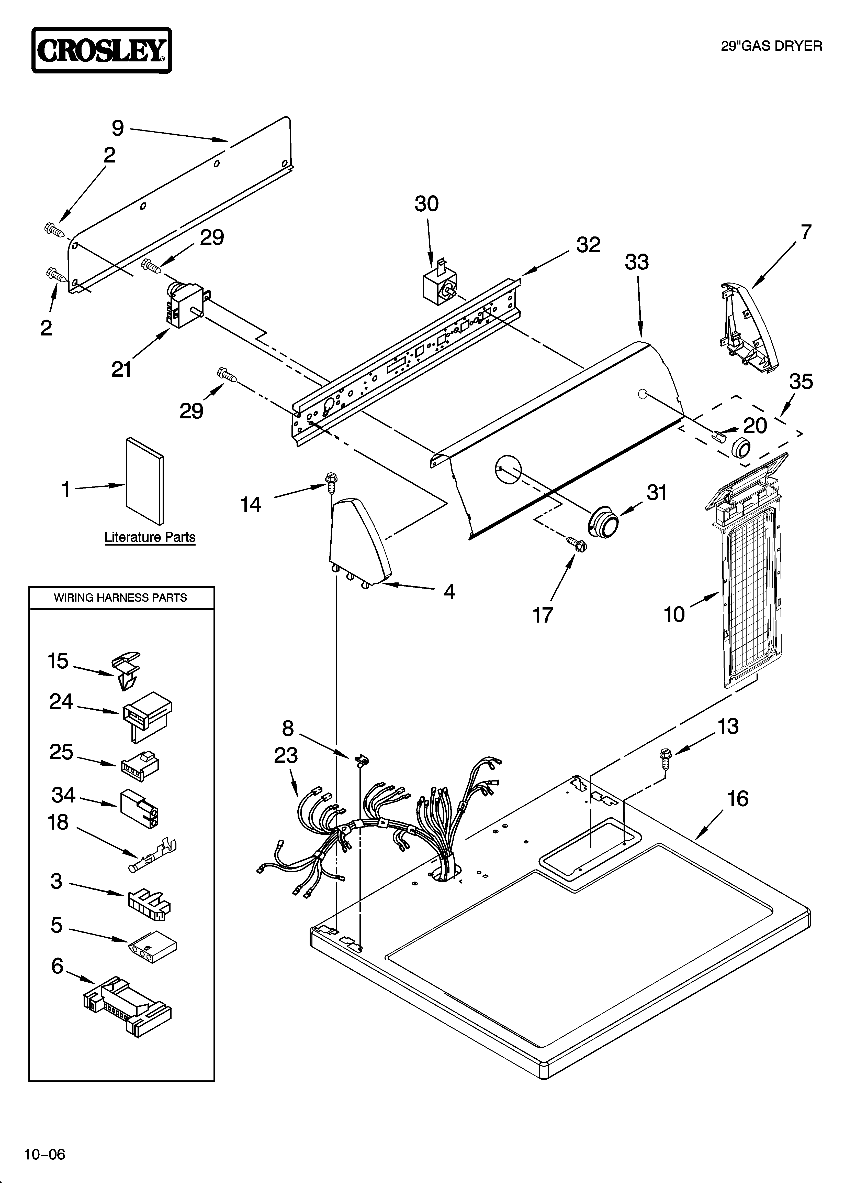 Top and console parts