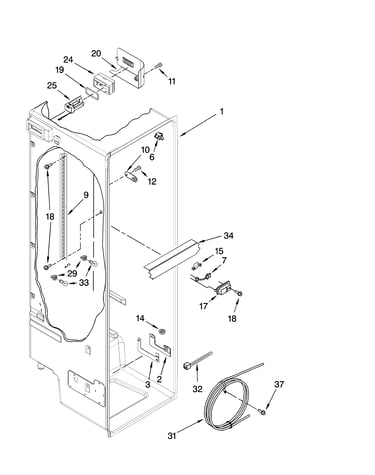 Refrigerator liner parts