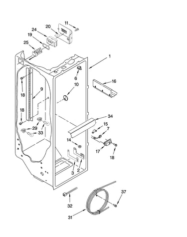 Refrigerator liner parts