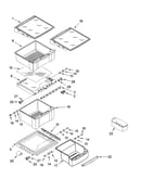 Refrigerator shelf parts