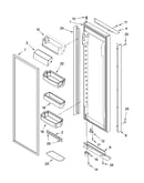 Refrigerator door parts