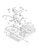 Burner box, gas valves, and switches, optional parts