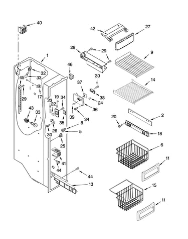 Freezer liner parts