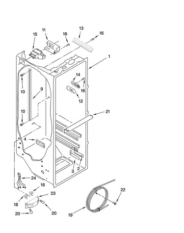 Refrigerator liner parts