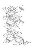Refrigerator shelf parts
