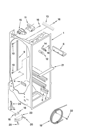 Refrigerator liner parts