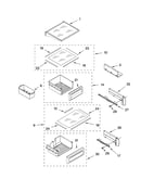 Refrigerator shelf parts