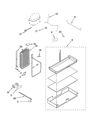 Lower unit and tube parts