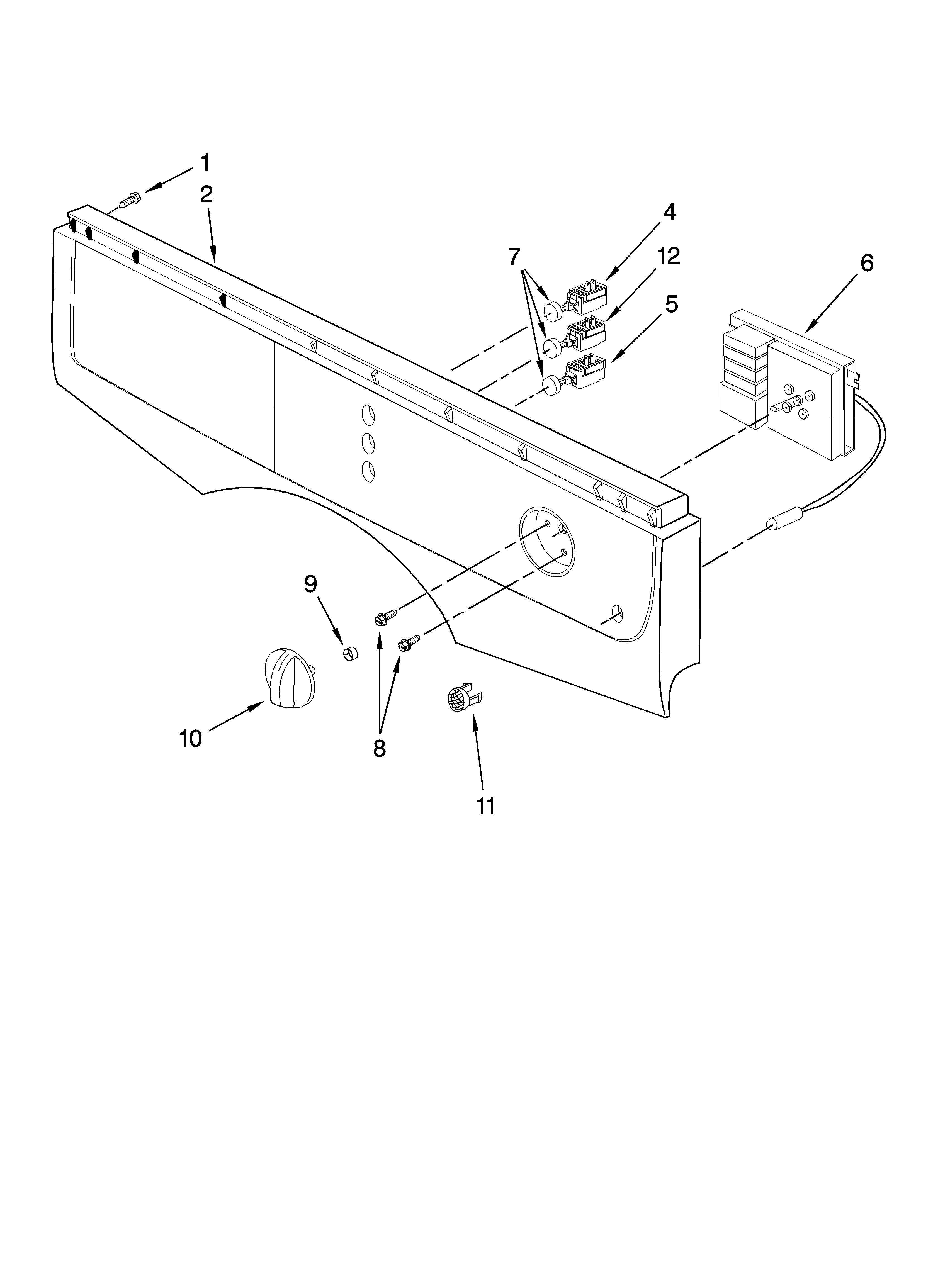 Control panel parts