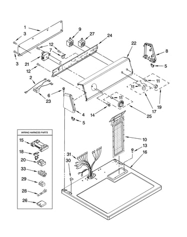 Top and console parts