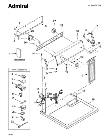 Top and console parts