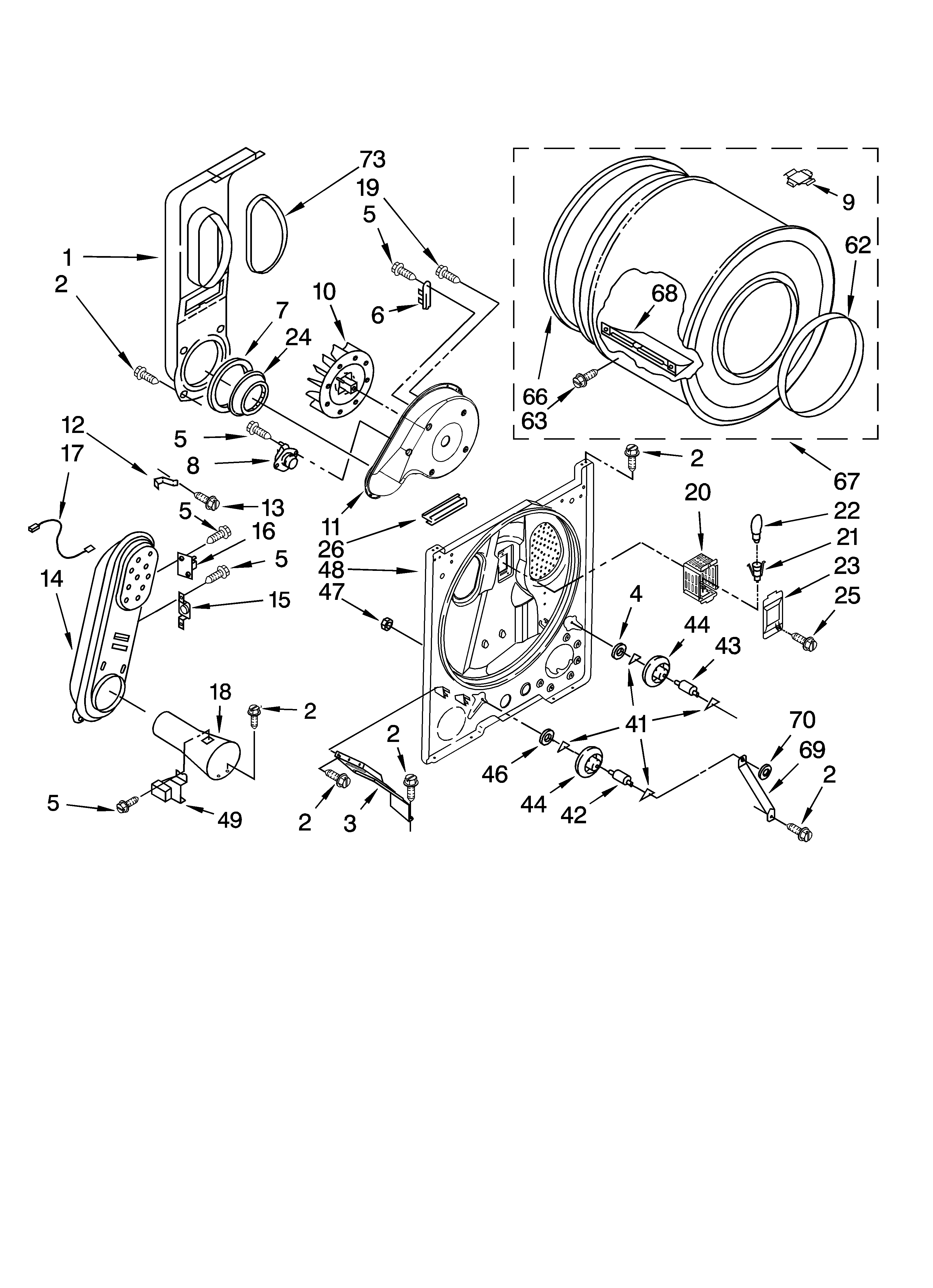 Bulkhead parts, optional parts (not included)