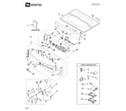 Maytag MED9600SQ0 top and console parts diagram