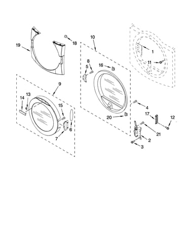 Door parts, optional parts (not included)