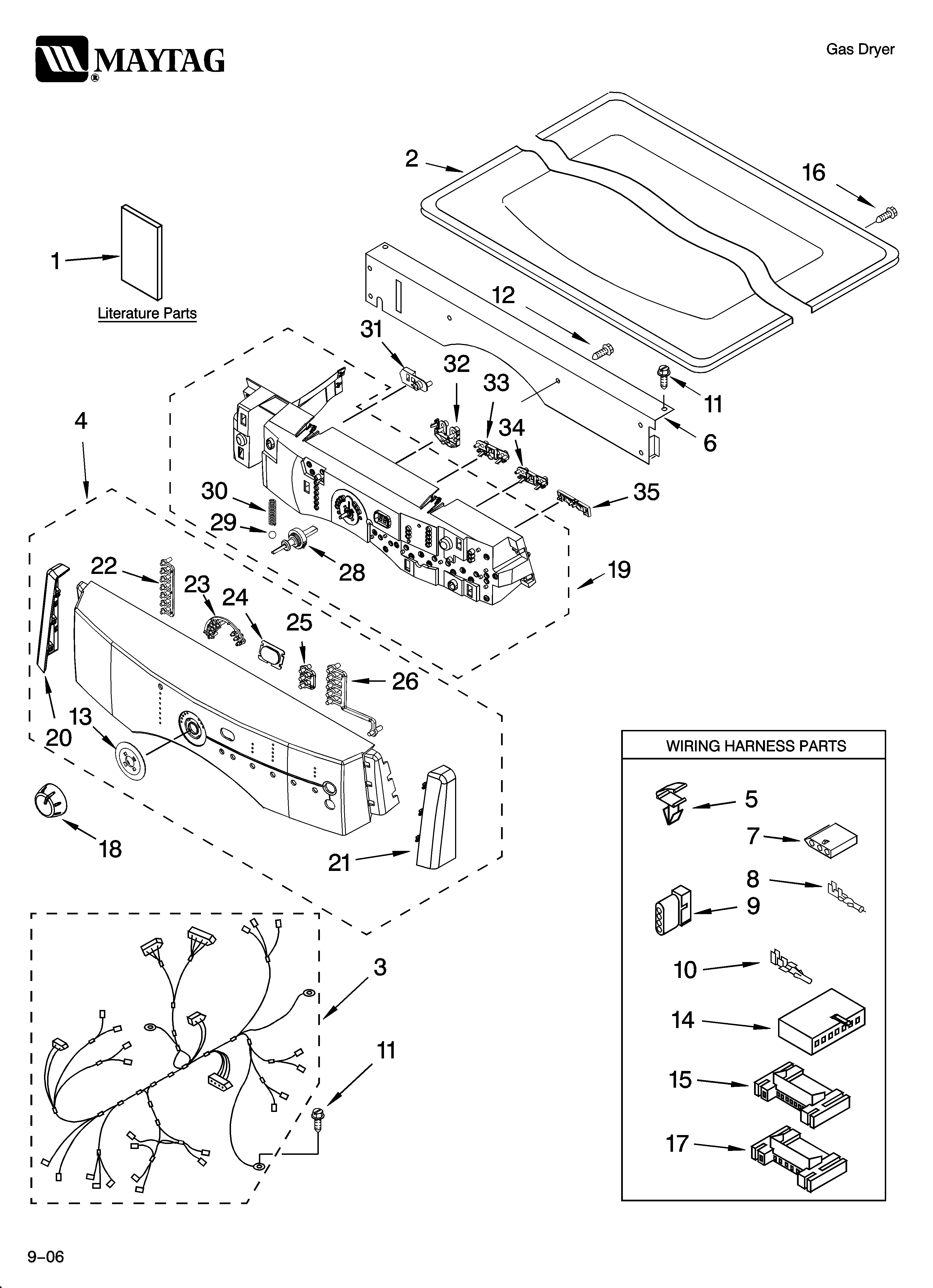 Top and console parts