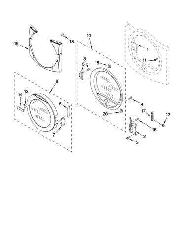 Door parts, optional parts (not included)