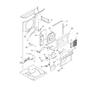 Whirlpool ACE244XL1 airflow and control parts diagram