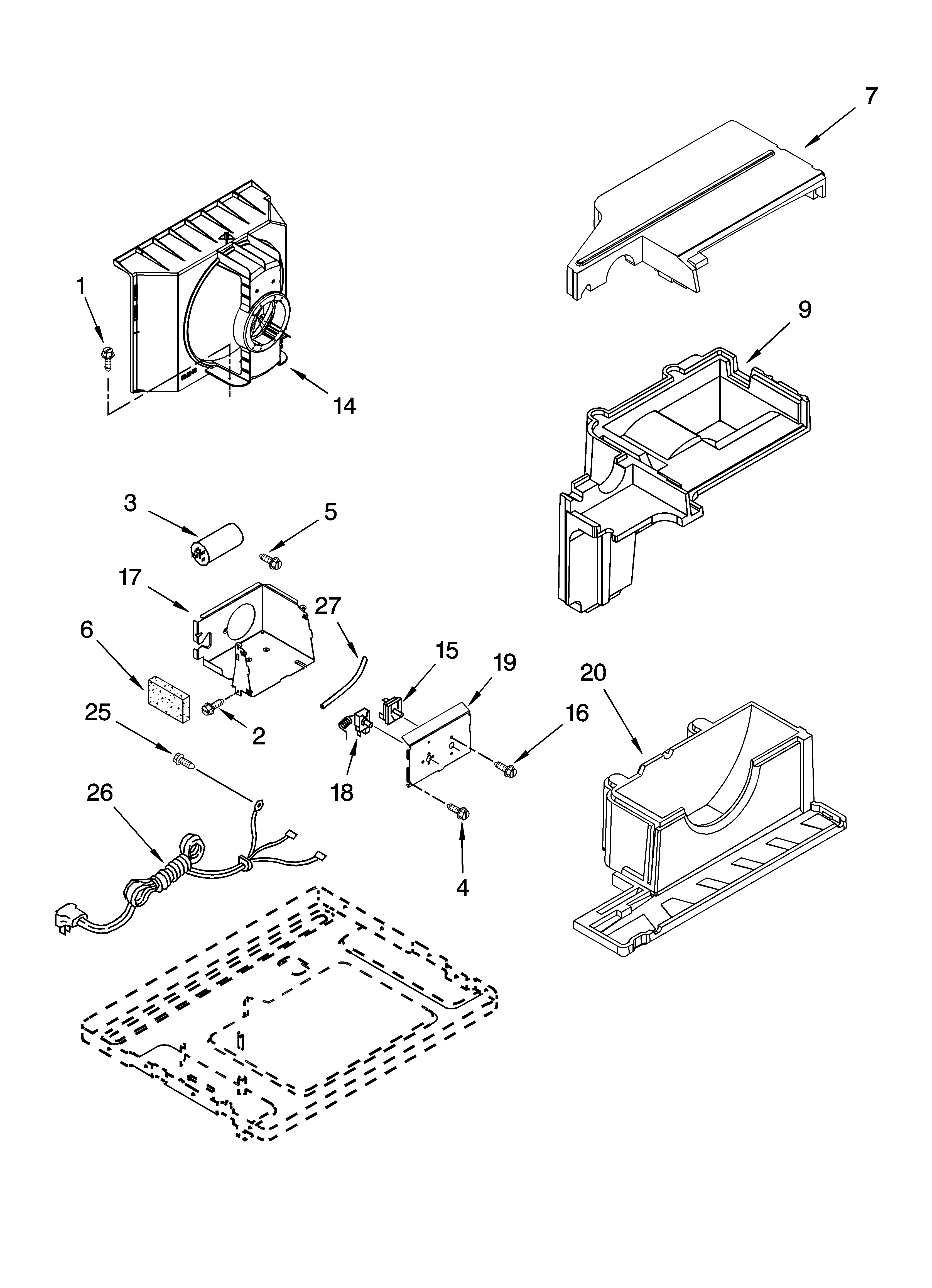 Air flow and control parts