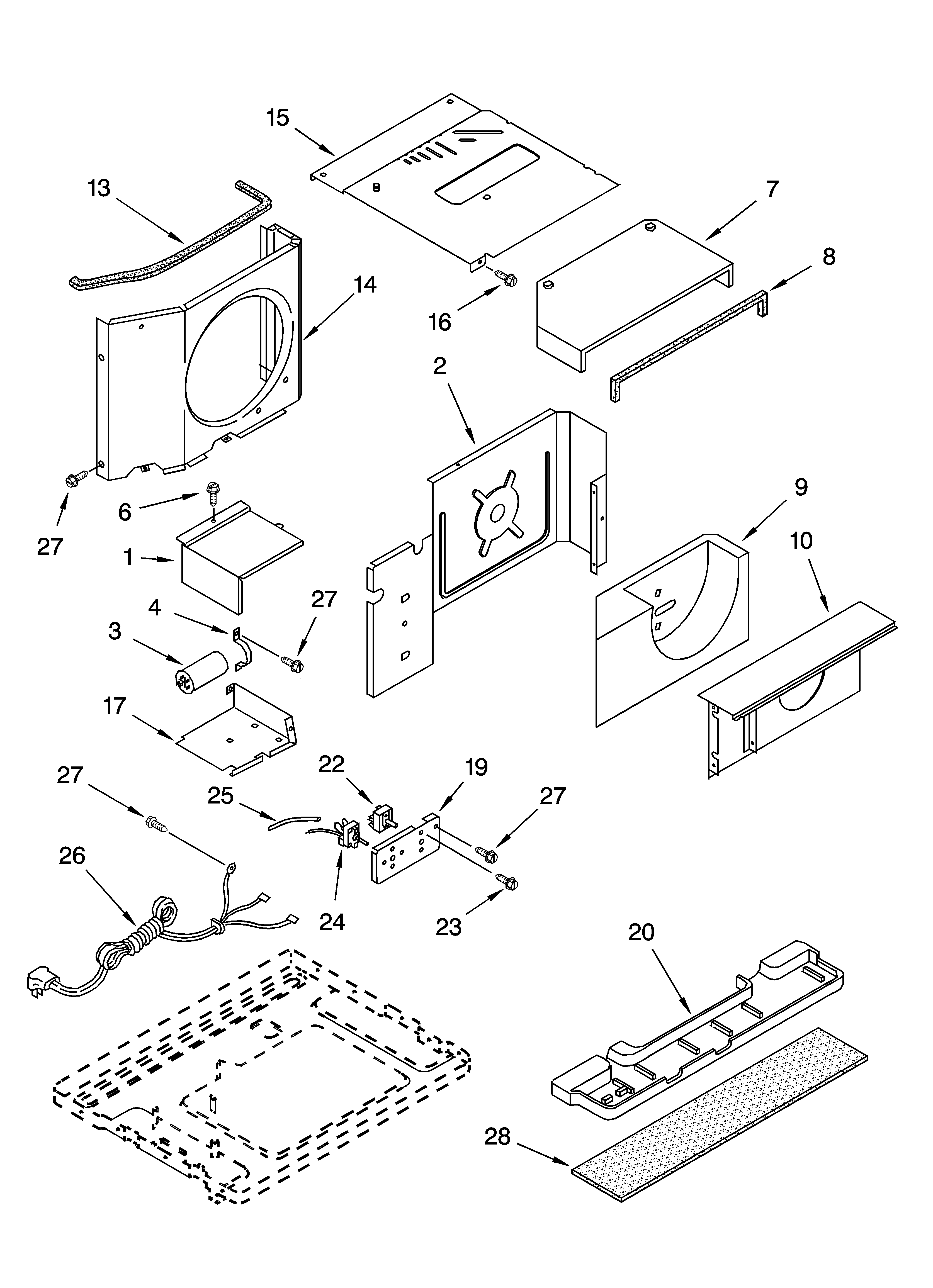 Air flow and control parts