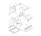 Whirlpool ACQ122XH1 air flow and control parts diagram