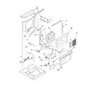 Crosley CAH24WCL1 airflow and control parts diagram