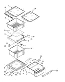 Refrigerator shelf parts