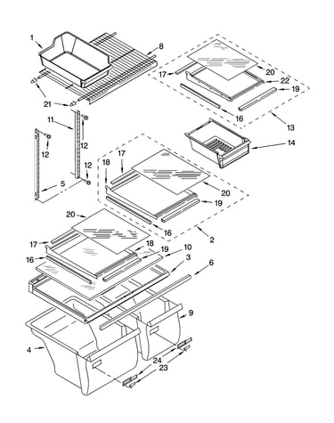 Shelf parts