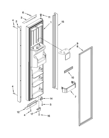 Freezer door parts