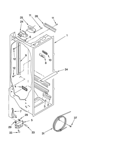Refrigerator liner parts