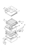 Refrigerator shelf parts
