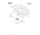 Whirlpool WERP4120PQ0 cooktop parts diagram