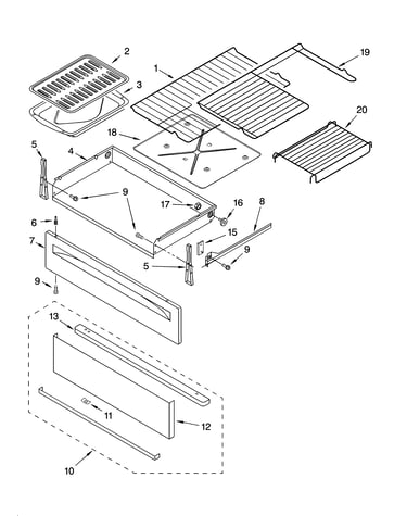 Drawer & broiler parts
