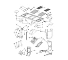 Whirlpool YGH5184XPB0 interior and ventilation parts diagram