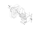 Whirlpool YLTE5243DQ7 dryer front panel and door parts diagram