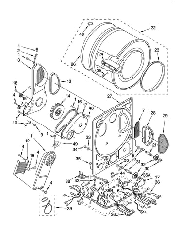 Dryer bulkhead parts