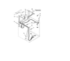 Whirlpool YLTE5243DQ7 dryer support and washer parts diagram