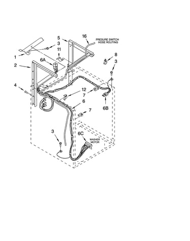 Dryer support and washer parts