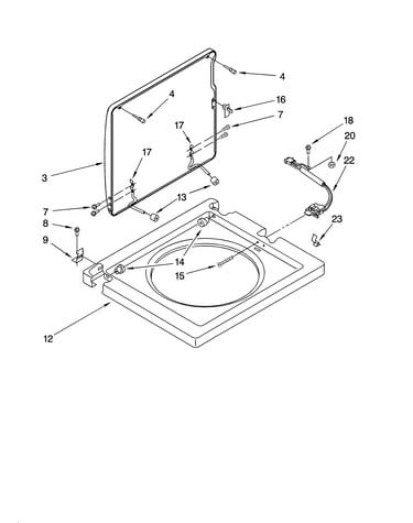 Washer top and lid parts