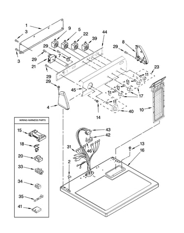 Top and console parts