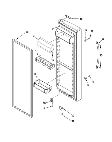 Refrigerator door parts