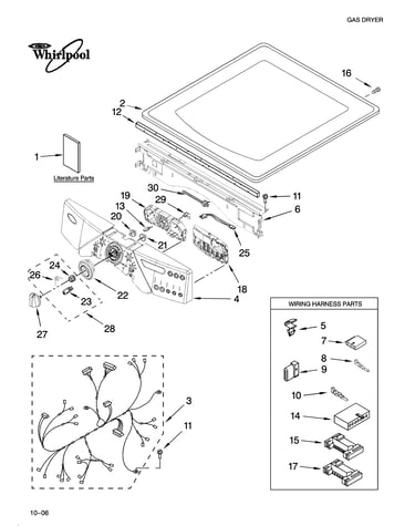 Top and console parts