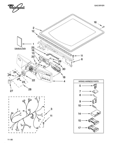 Top and console parts