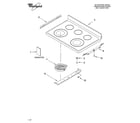 Whirlpool GERC4110SS0 cooktop parts diagram
